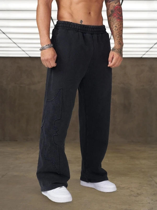  Men's Casual Sports Pants Straight Leg Running Fitness Trousers Trendy American Leisure Fashionable Sweatpants
