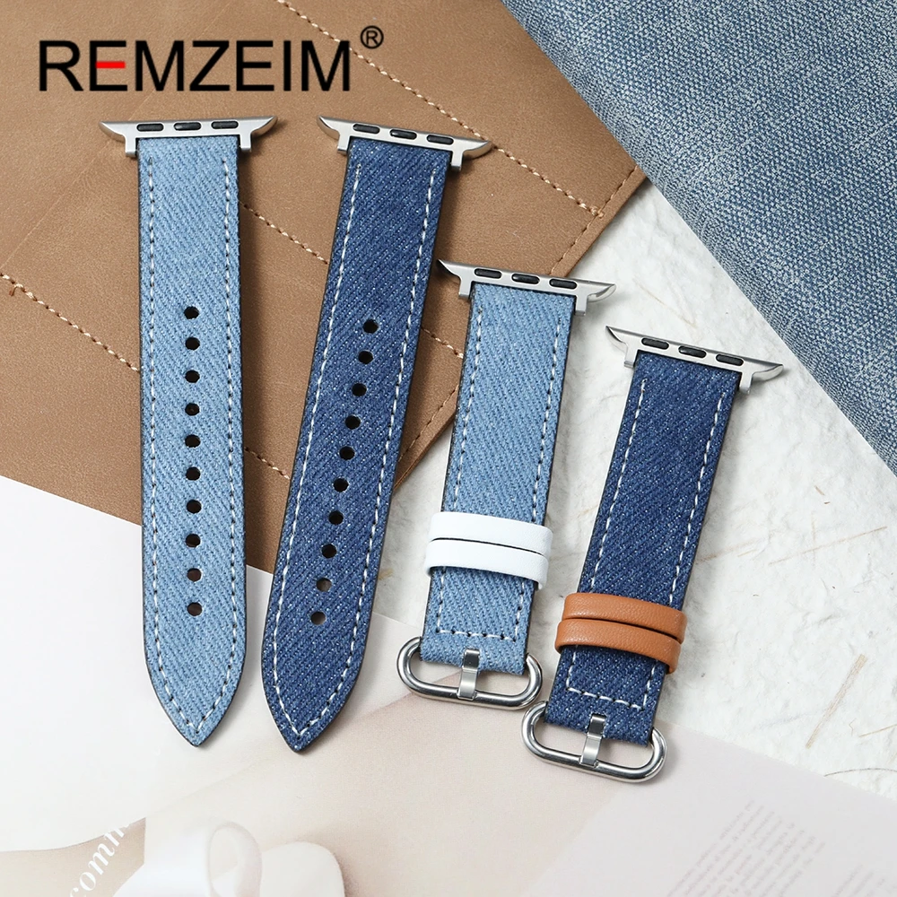 كاوبوي قماش حزام لساعة أبل 1-10 الترا SE 2 عادية المعصم الفرقة ل Iwatch 38 مللي متر 40 مللي متر 41 مللي متر 42 مللي متر 44 مللي متر 45 مللي متر 46 مللي متر 49 مللي متر