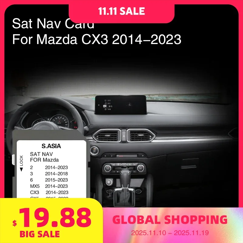 

Для Mazda CX3 с 2014–2023 гг. Навигационные карты SD-карты для Южной Азии Карты обновления Sat Nav Карты Индонезия Малайзия Филиппины