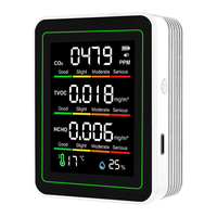 5 In 1 Air Quality Detector USB Type-C Multifunctional Automatic Display Portable AQI  PM0.3 PM1.0 CO2、HCHO、TVOC Tester