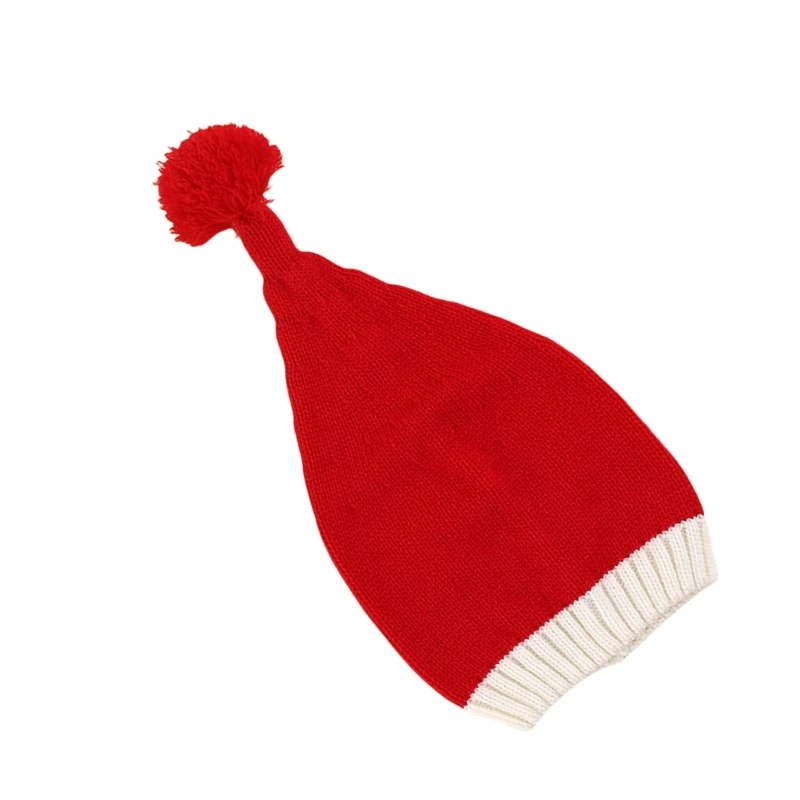 Adjustable Novelty Hat Warm Knitted Christmas Hat Cheerful Holiday Headwear for Family Gatherings and Winter Fashion