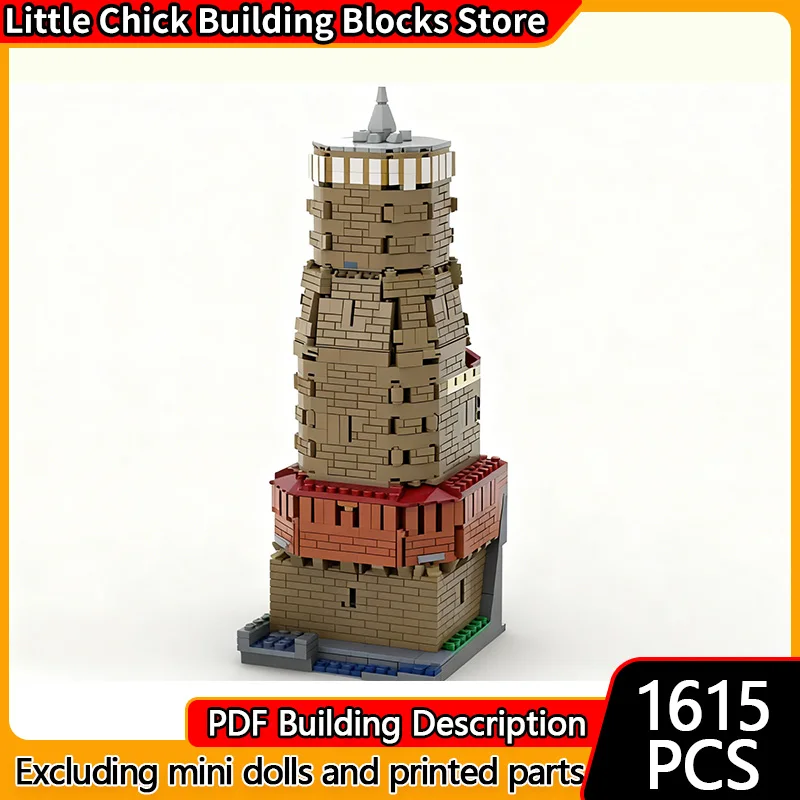 

Street View Model MOC Building Bricks Watertower Wasserkunst Bautzen Modular Technology Children Holiday Gifts Assemble Toy Suit