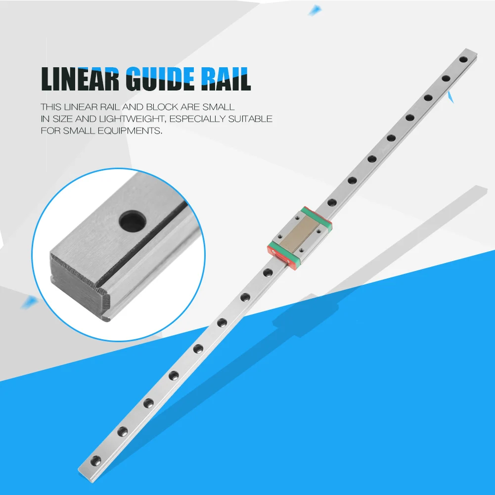 

MGN12H Linear Rail Carriage, 1pc MGN12H Miniature Linear Rail Guide 450mm Length 12mm Width Slide Block
