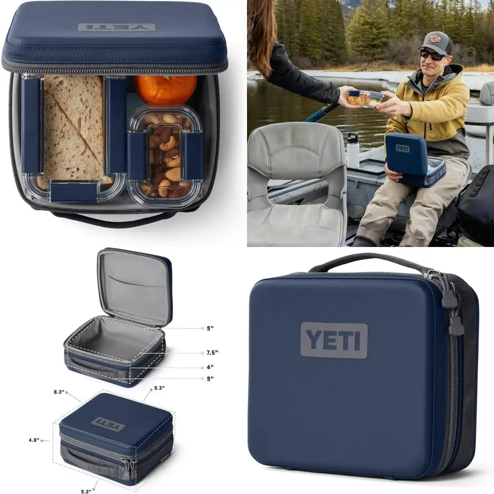 

Insulated Soft Cooler Lunch Box, Navy, Day Trip 3L Capacity