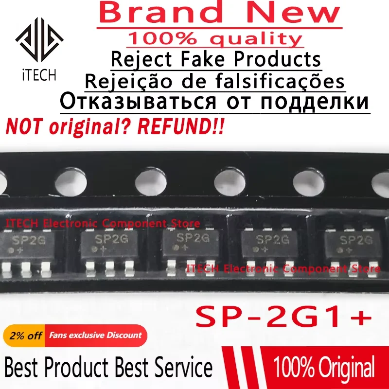 10pcs/lot Original SP-2G1+ SP2G 、SP-2U2+ SP2U 、SP-2G+ SOT-23-6 New  Power Divider Chip 100% Genuine