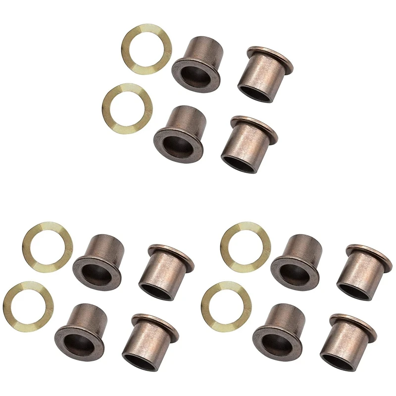 3Set Spindle Bushings Upper And Lower Bushings Bronze, King Pin Wave Washer, For Club Car Precedent Golf Carts 102288201