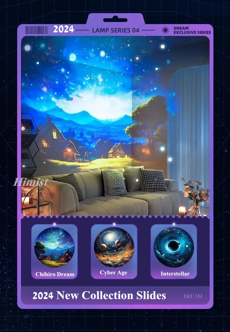 3D Galaxy Star Projector Projection Films Photo Galaxy Starry Sky Projector Lamp Slides（Excluding projectors machine）