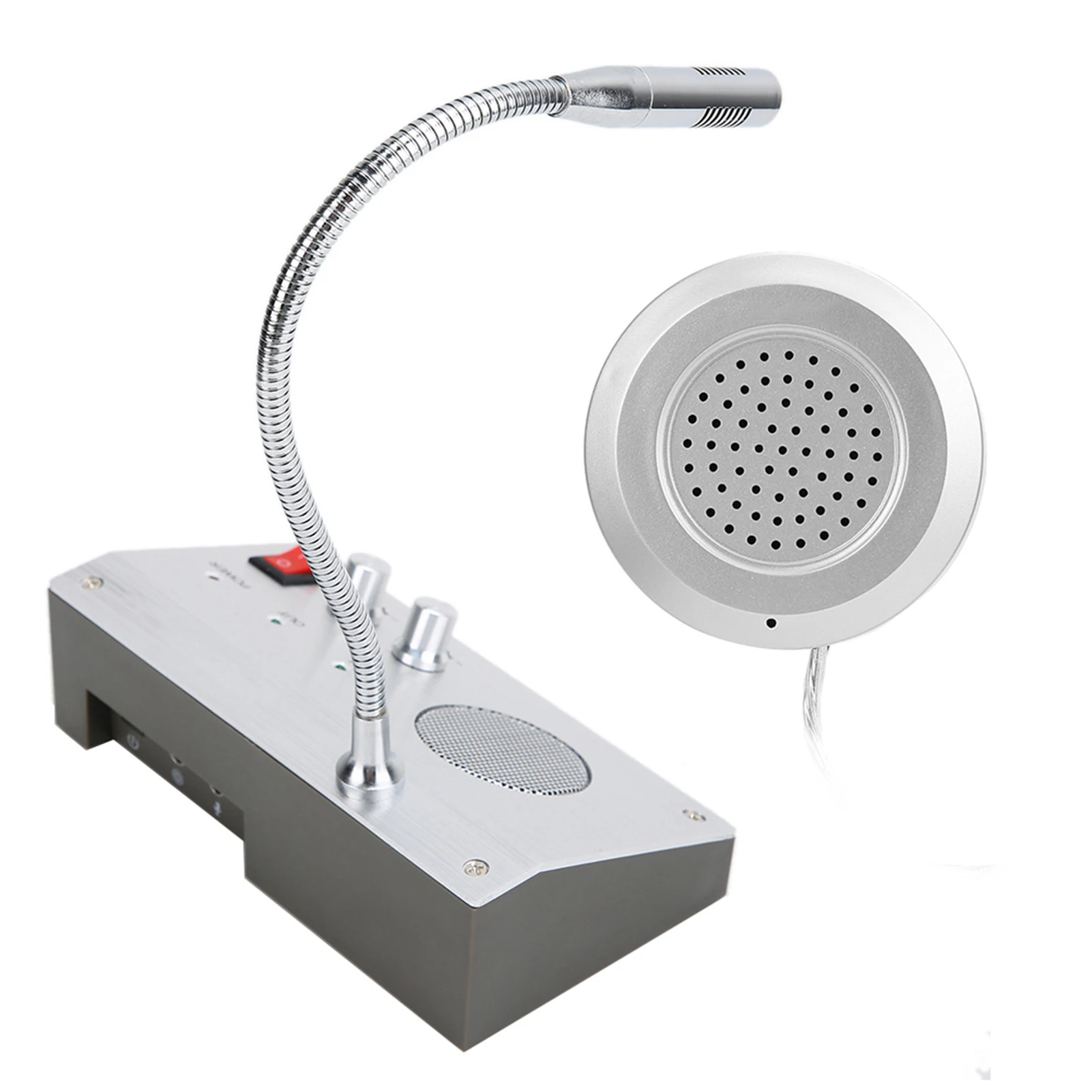 Premium Clear Sound NoiseFree Dualway Bank/Office Store Station Window Counter Intercom Easy Install Plug and Play Walkie Talkie