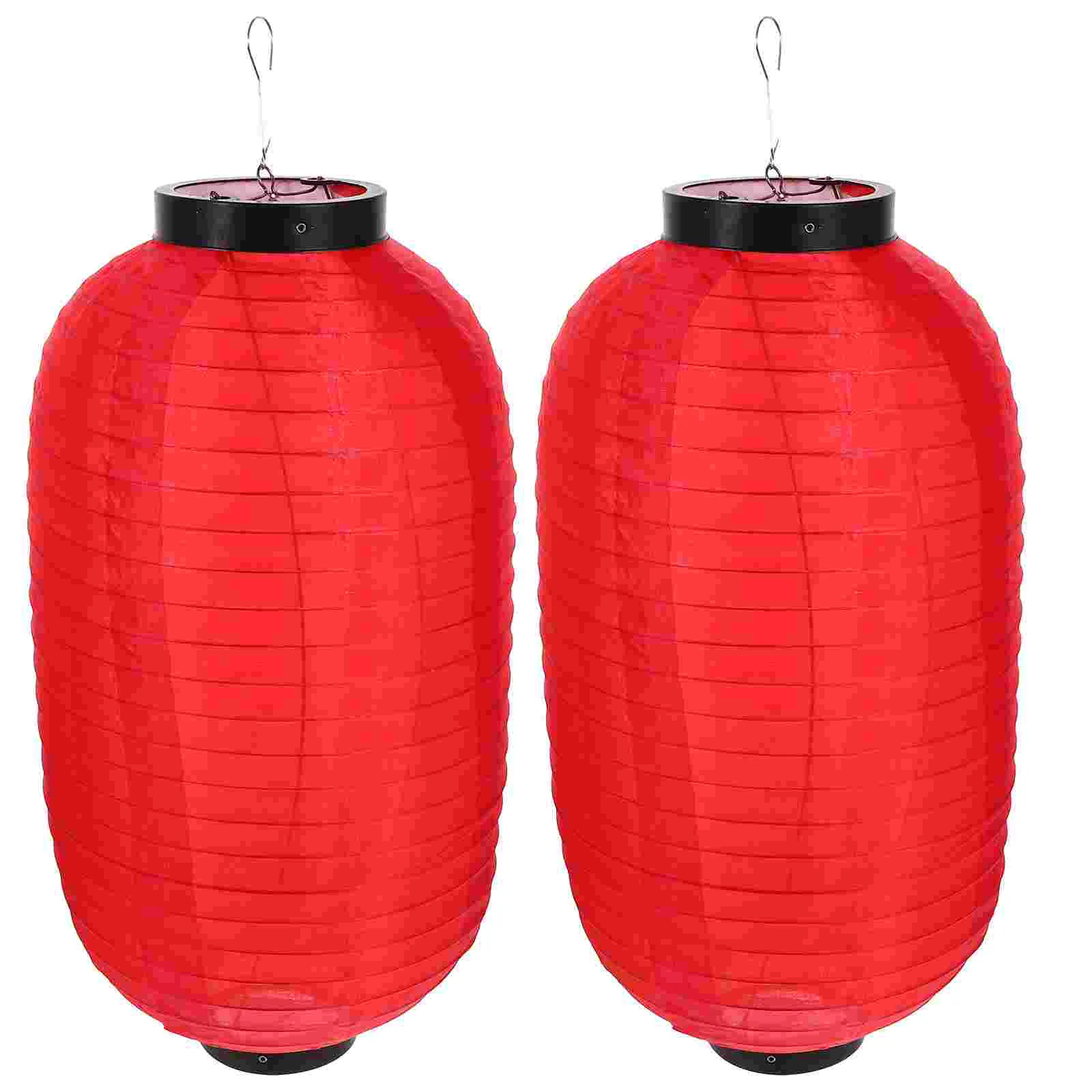 

2 Pcs Plant Japanese Silk Lantern Miss Child Lanterns Lamp 4500X2500X2500CM Wire Style Exquisite Decorative