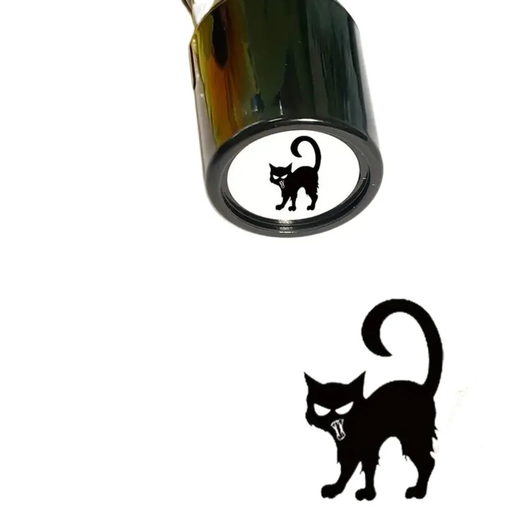 

Прочные пластиковые штампы с черными котами (11 дизайнов) для дневников, коллажей и творчества, с чистыми отпечатками, канцелярские товары