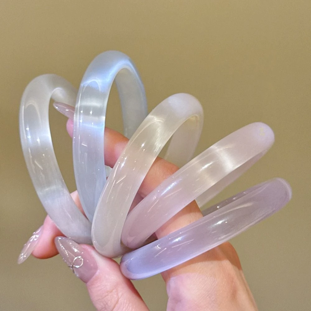 هندسية النمط الصيني الإسورة جولة الأبيض ضوء القمر سوار دائري مجوهرات اكسسوارات النمط القديم الرجعية اليد الدائري