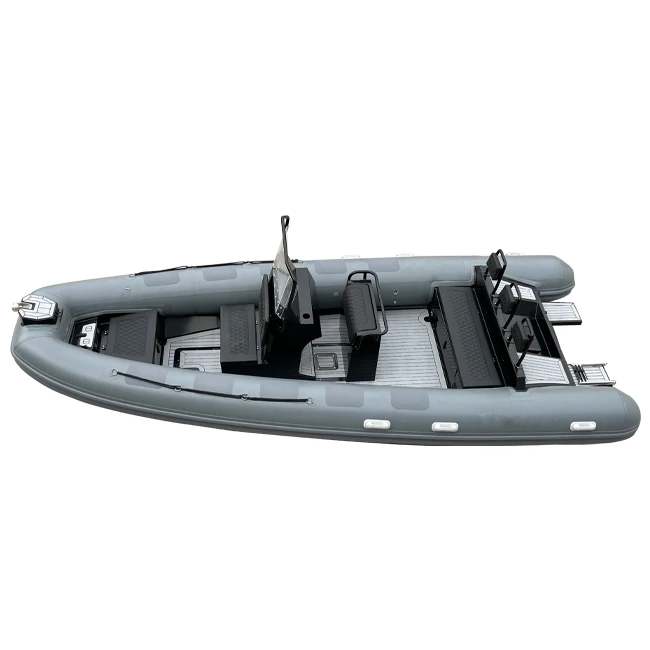 20ft CE Certified RIB 600 Double Aluminum Hull Hypalon/PVC RIB Inflatable Boat for Sale