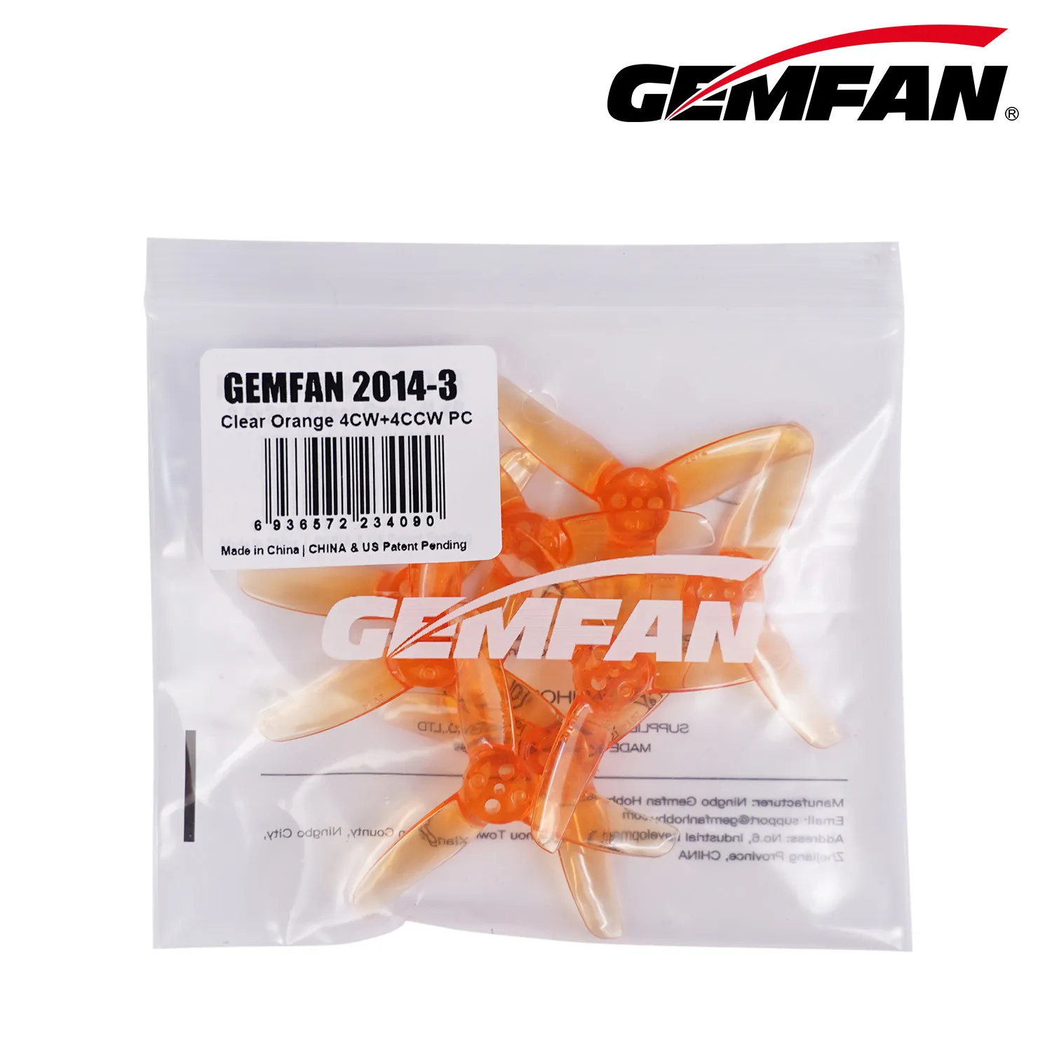 Gemfan 2014-3 Propellers (4 Pairs), 4CW+4CCW, Responsive Control for FPV