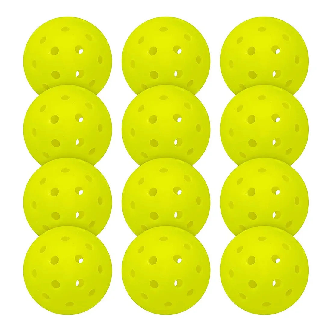 Pickleball Ball For Unisex 2024 New High Elastic PE Material 74mm 40 Holes 26 Holes Golf Style Durable High Quality