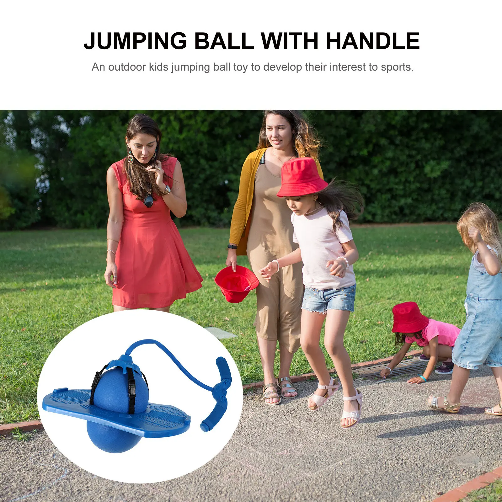 1Set Jumping Ball Handle Outdo - Sports Equipment Kids 评论和价格