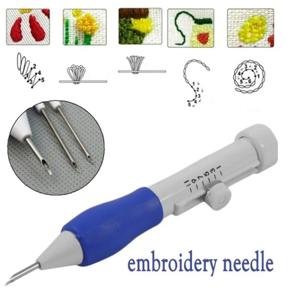 Punch Set Tool Magic Accessories Embroidery #R5 Crafts Pen DIY Needle Interchangeable Sewing