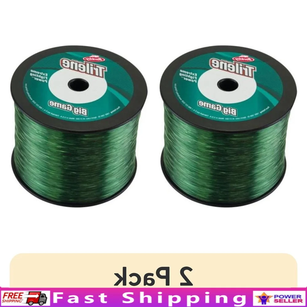 

30lb 1760yd Trilene Big Game Monofilament Fishing Line 2 Pack Abrasion Resistant High Strength Durable Fishing Gear Freshwater