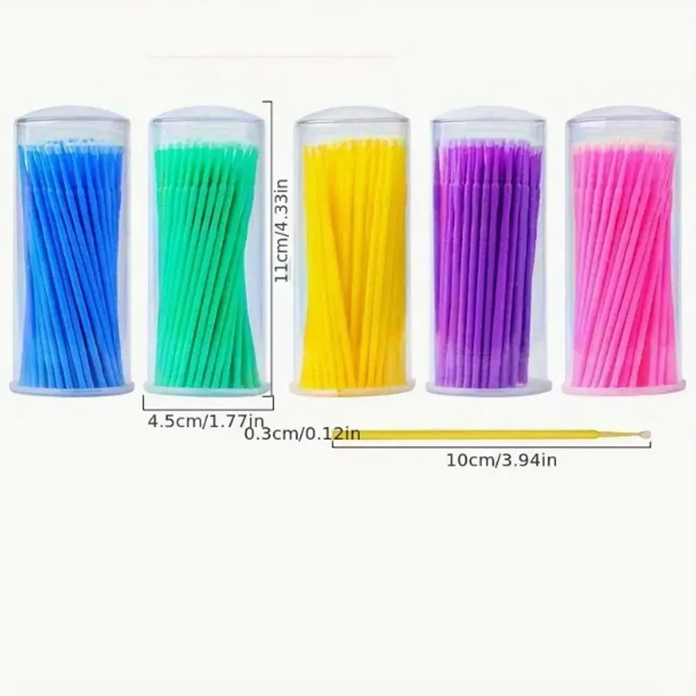 100Pcs/Bottle Dental Disposable Micro Brushes Applicators Micro Brush Dentistry Odontologia Extension Tools Dentistry Materials