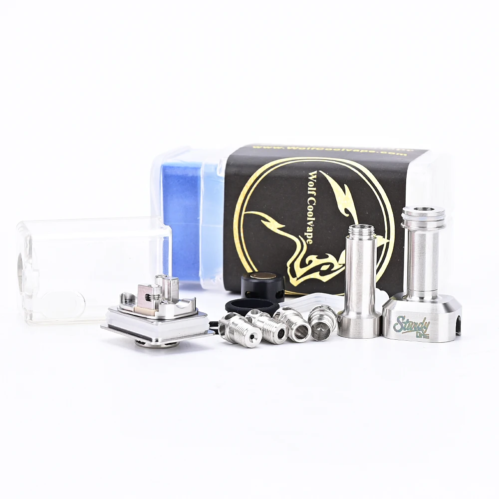 Wolfcoolvape ถัง rba ทนทานหนึ่งชุด316ss VAPE สำหรับ dotmod dotaio V1 / V2 / V2 Lite bb/billet/boro/mod