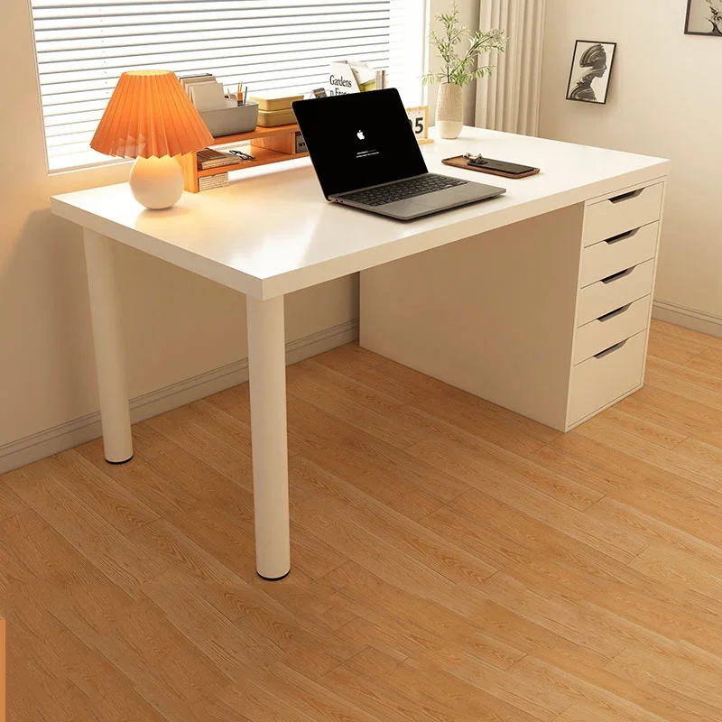 

White Organizer Reading Desk Study Drawer Multifunctional Student Notebook Table Auxiliary Student Escritorio Office Furniture