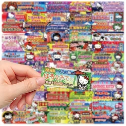 60PCS Sanrio Hello Kitty Mixed Stickers Cute Cartoon Kt Cat Decals DIY Phone Luggage Laptop Guitar Sticker Kids Toy