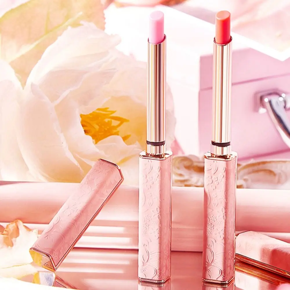 Moisturizing Peach Lip Balm Long Lasting Smooth Natural Color-Changing Lipstick Non-stick Cup Brighten Magic Color Lipstick