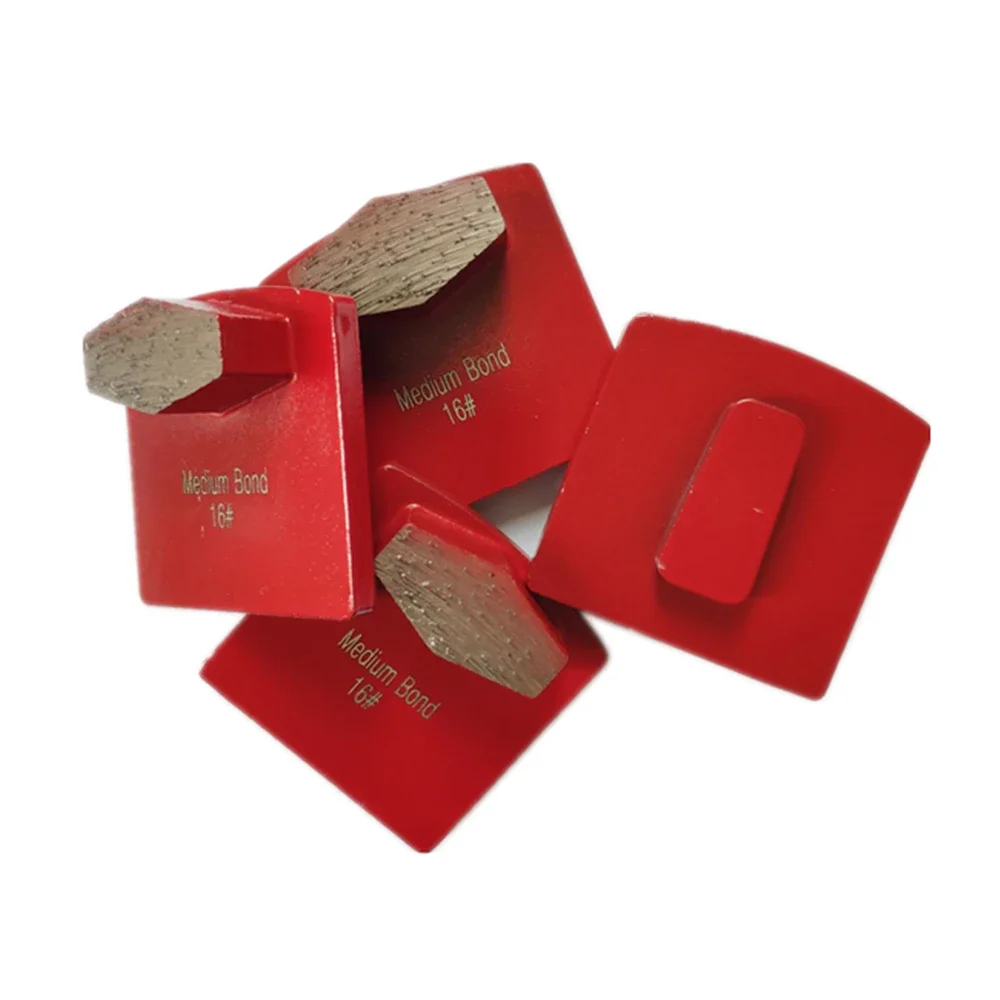 Scarpe abrasive per calcestruzzo a cambio rapido Redi Lock con un segmenti esagonali 9 pezzi