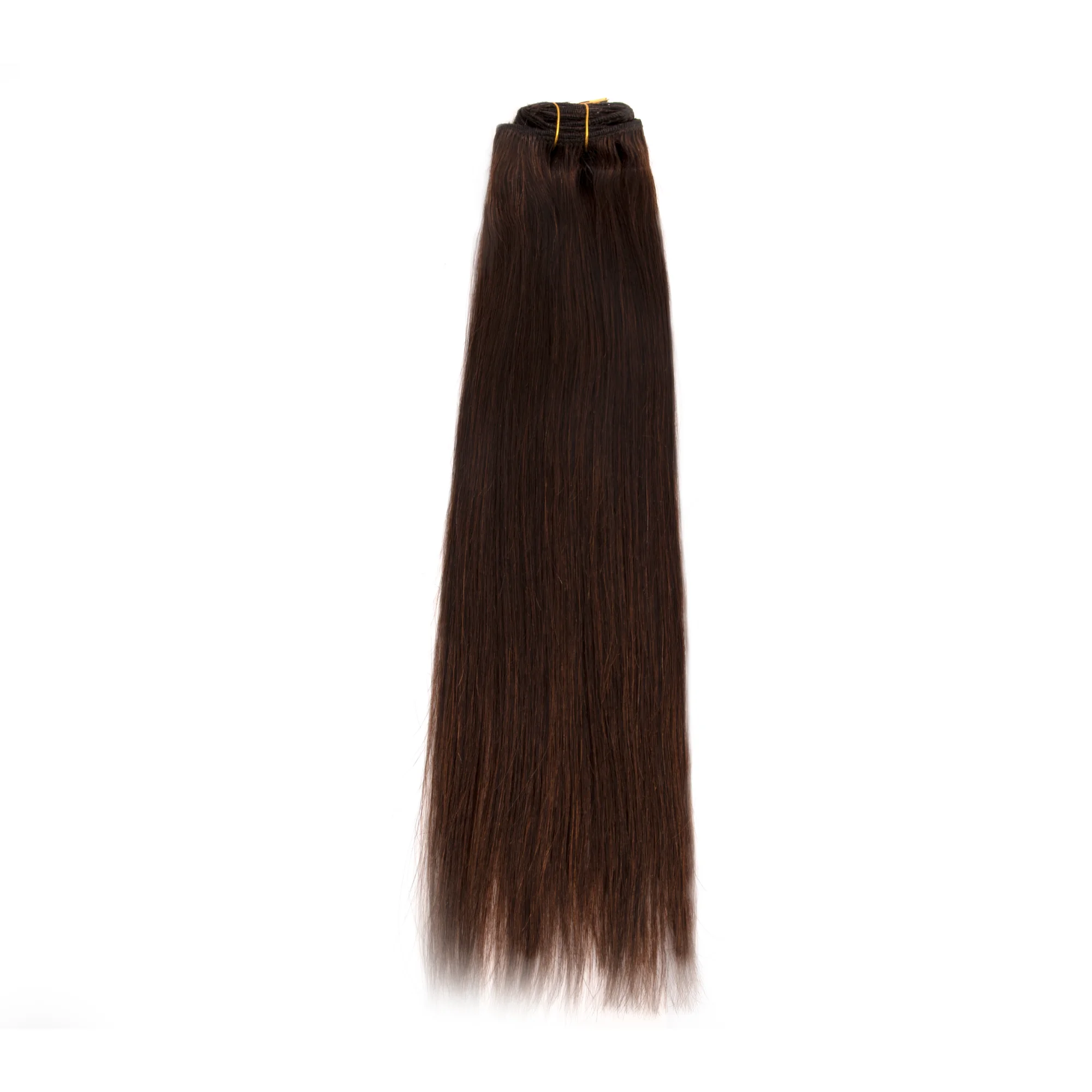 DESHI Clip in Hair Extensions Real Human Hair Extensions Clip ins for Women Natural Human Hair, 14/18inch 120g 7Pcs 2 Color