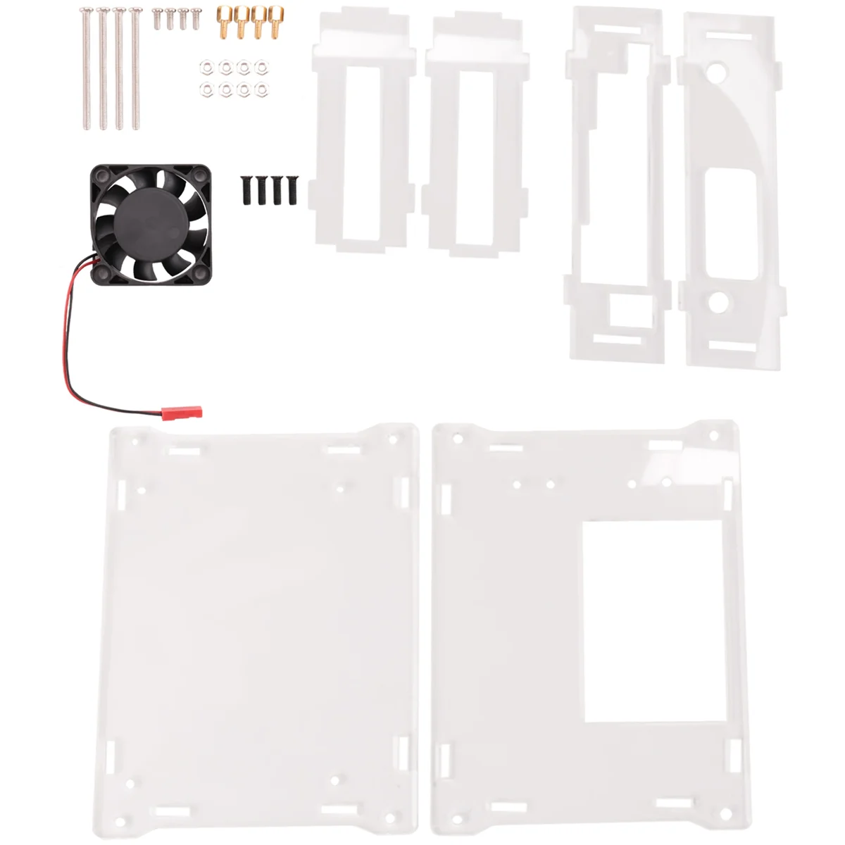For Jetson Nano B01 A02 2GB Acrylic Case Development Board Universal Protective Shell with Cooling Fan