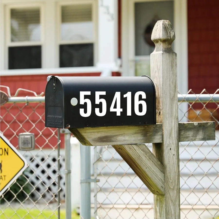 Letter Stirs 6 Sheets Maiox Numbers 3 inch Self Adhesive Vinyl Waterproof Stirs Large Decals House Numbers DIY Crafts Art Makin