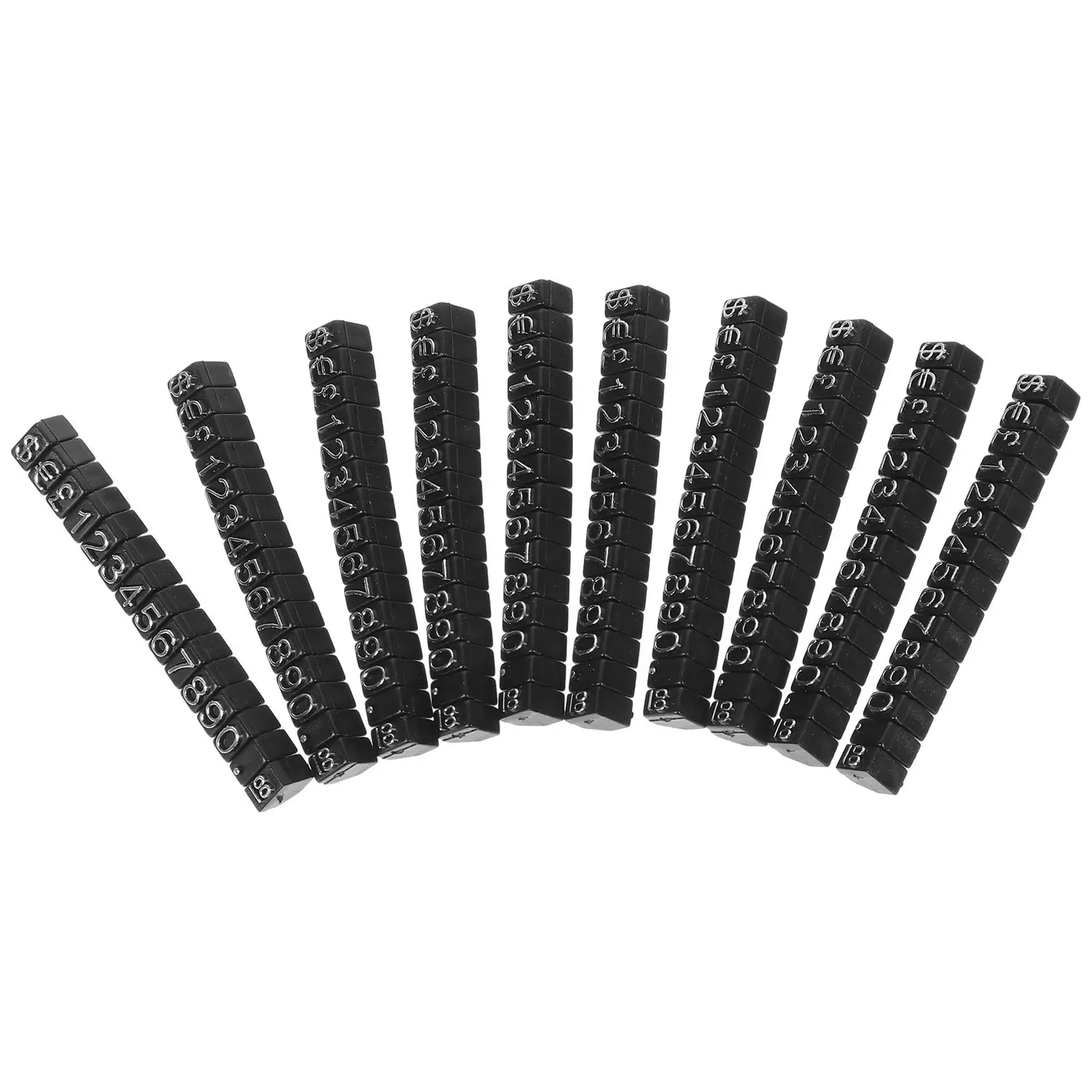 10 комплектов ценников, регулируемые розничные этикетки-кубы для ювелирных изделий, часов, фруктов, овощей, косметики, одежды, пекарни