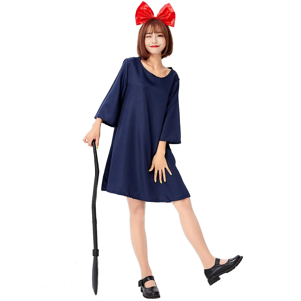 Kiki's Delivery Service Kiki Exported To Japan Halloween cosplay Costumes for Adults Kawaii Minimalist Japanese Witch Clothes