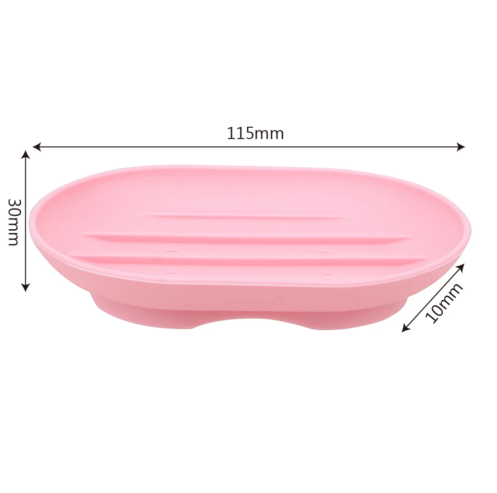 Bathroom Products Holder Soft Silicone Soap Dish Plate Tray Portable Drain Soap Box Washroom Organizer Container Storage Rack