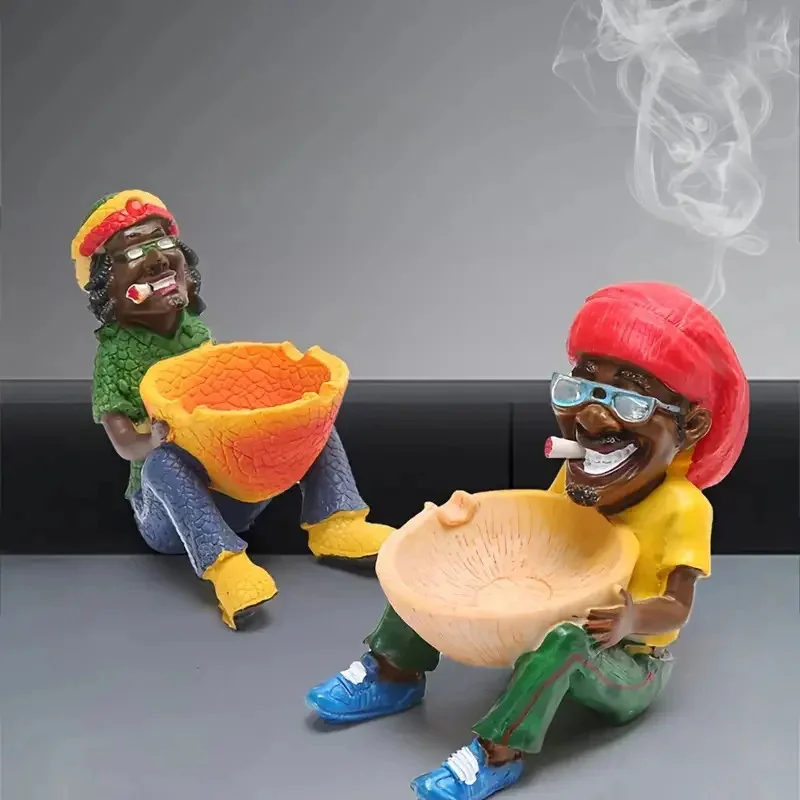 

1 шт. Ямайская пепельница с изящной смолой, домашняя пепельница, коллекционные поделки, домашний декор, украшения, подвеска, подарок на день рождения