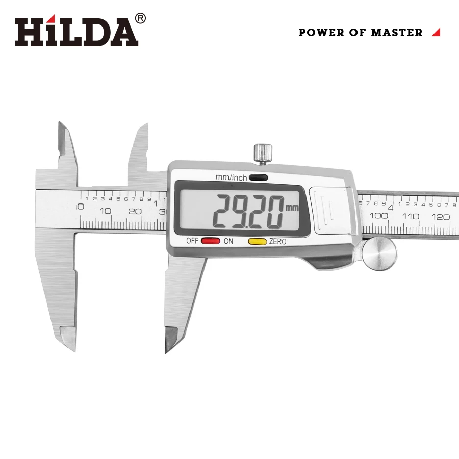 HILDA Digital Vernier Caliper Stainless Steel Electronic Digital Vernier Caliper Metal Micrometer Measuring Tool 150mm