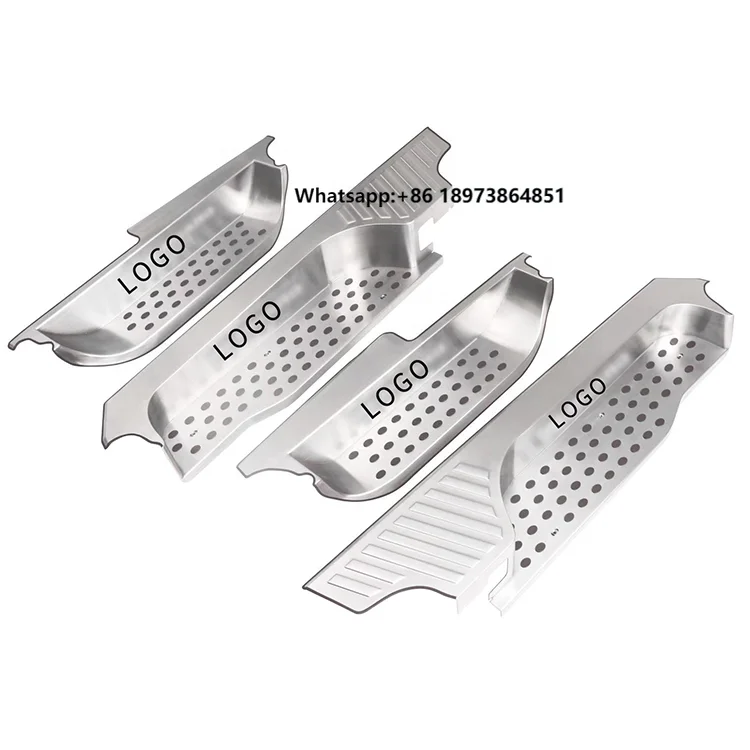 

Car Styling Side Door Sill Protector Threshold Scuff Plate Welcome Pedal for Alphard