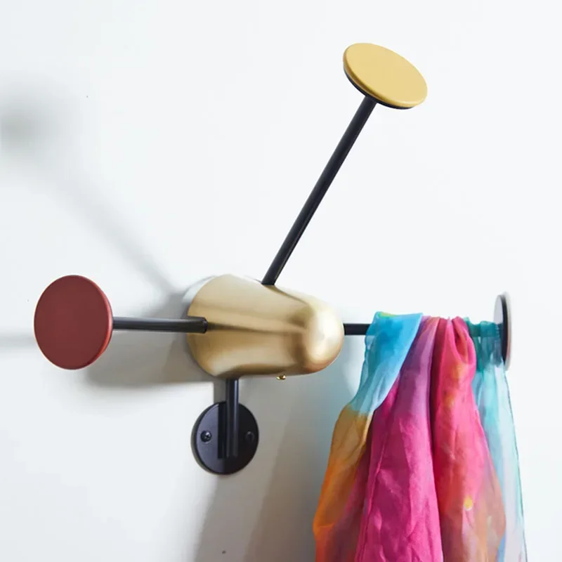 

Nordic metal hangers with 3 hooks, entrance hall hangers, living room storage, changing room furniture