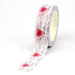 1Pc. Decoratieve Maan Sterren Wolken Harten Luchtballonnen Washi Tape Valentijn Scrapbooking Planner Plakband Plakband Briefpapier
