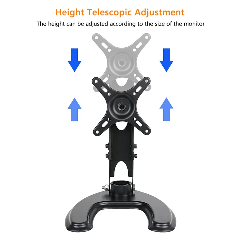 SQPP-2X Monitor Stand For Echo Show 15 Height Adjustable 360° Rotating Stand Tablet Support Desk Smart Display Holder view 2