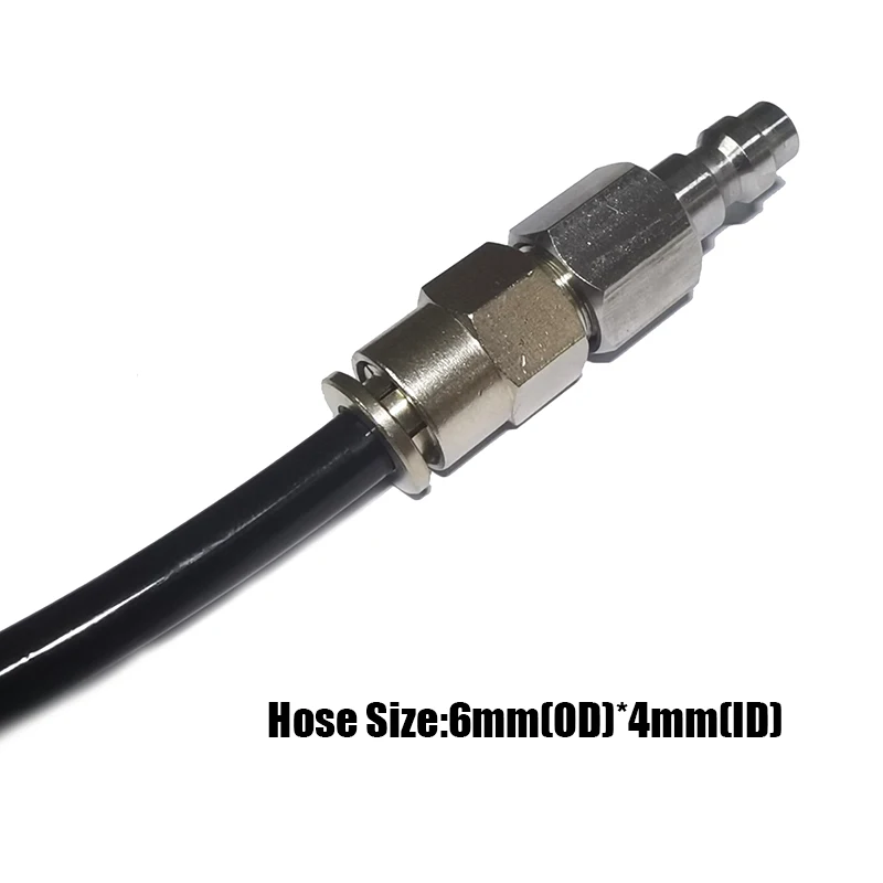 Magnetventil Air HPA Soft Fill Whip Coil Hose Female 2302 Male 23-2 Adapter Foster Quick Disconnect Coupler (US Standard) 150psi/10bar Pneumatik — Detail 4