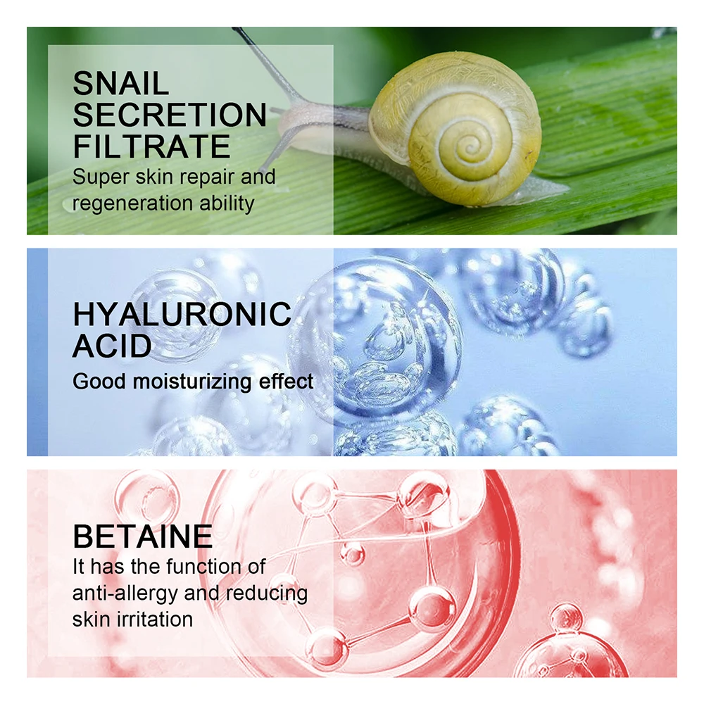 Snail Repair Face Cream Repairing Lift Firm Anti-aging Fade Fine Lines Acne Treatment Brightening Essence Cream Skin Care