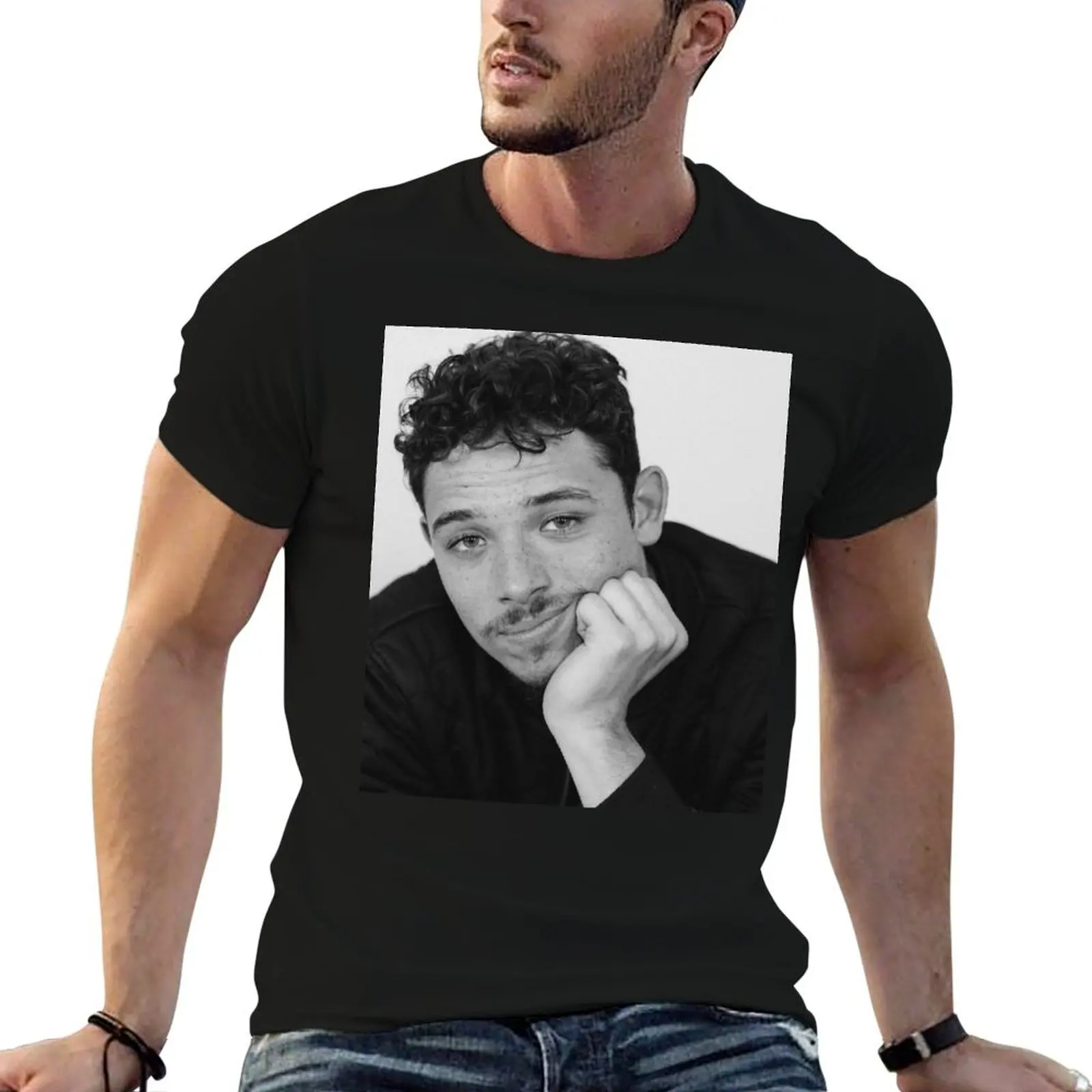 

t-shirt cotton man black Ramos plain Anthony for package shirt t T-Shirt personalised
