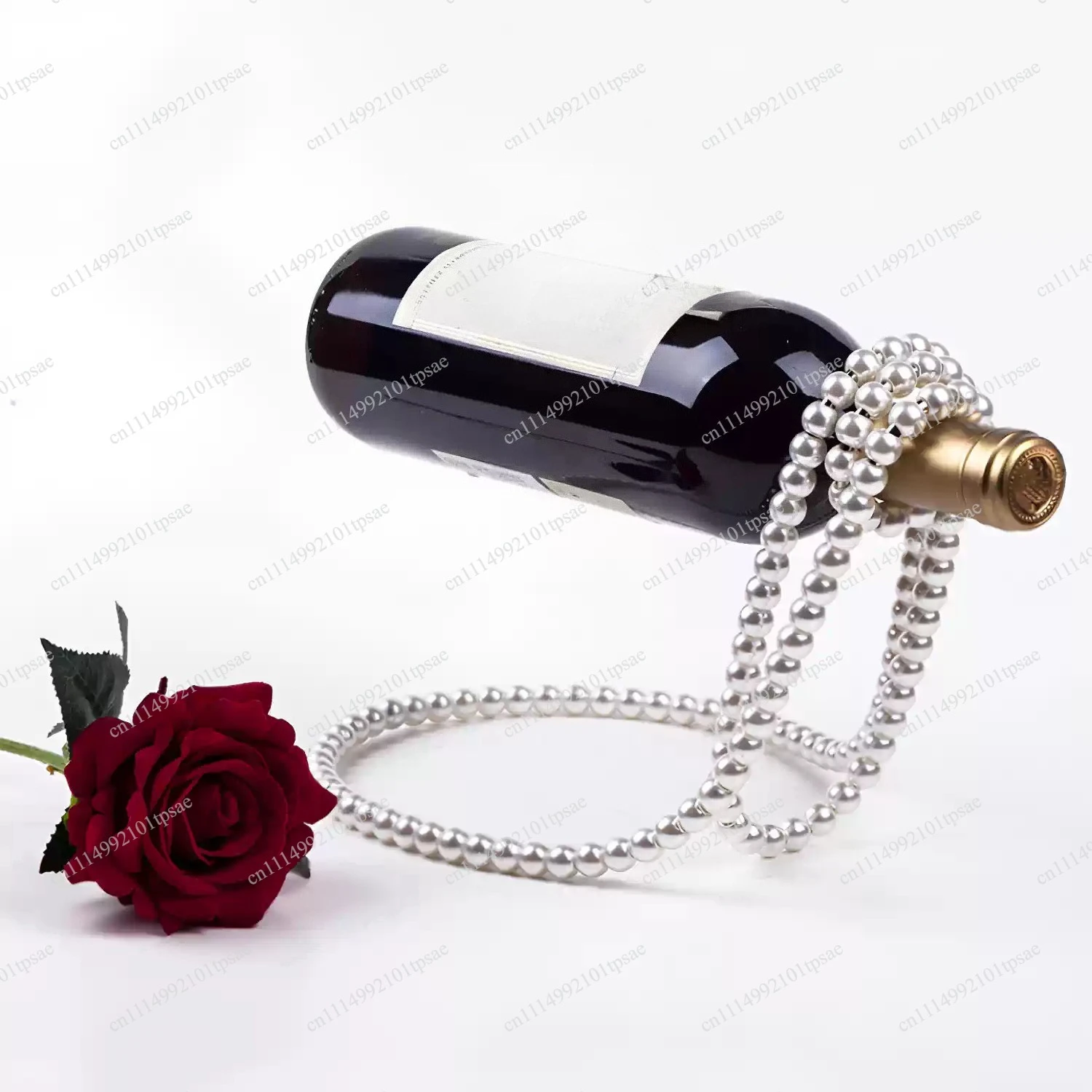 Metal wine bottle rack, creative floating display rack, innovative single red wine bottle rack