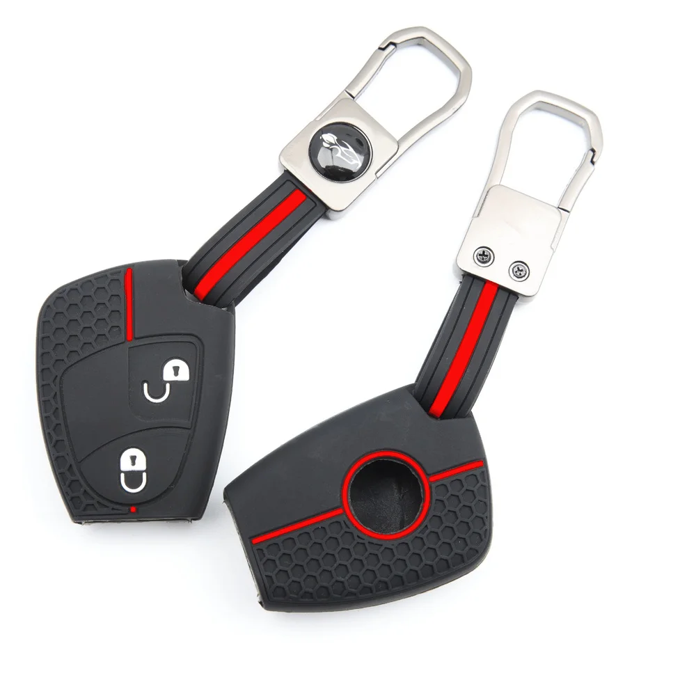 Soft Key Holder Keychain For Mercedes-Benz CL55 CL600 CL65 C230 C240 C280 C320 Secure Grip Comfortable Soft Touch Exact Fit