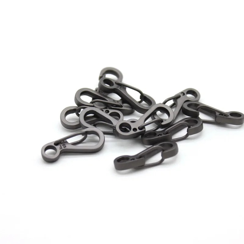 10pcs Super Mini EDC moschettoni a molla chiusura portachiavi Paracord Tactical Hook portachiavi Survival Gear