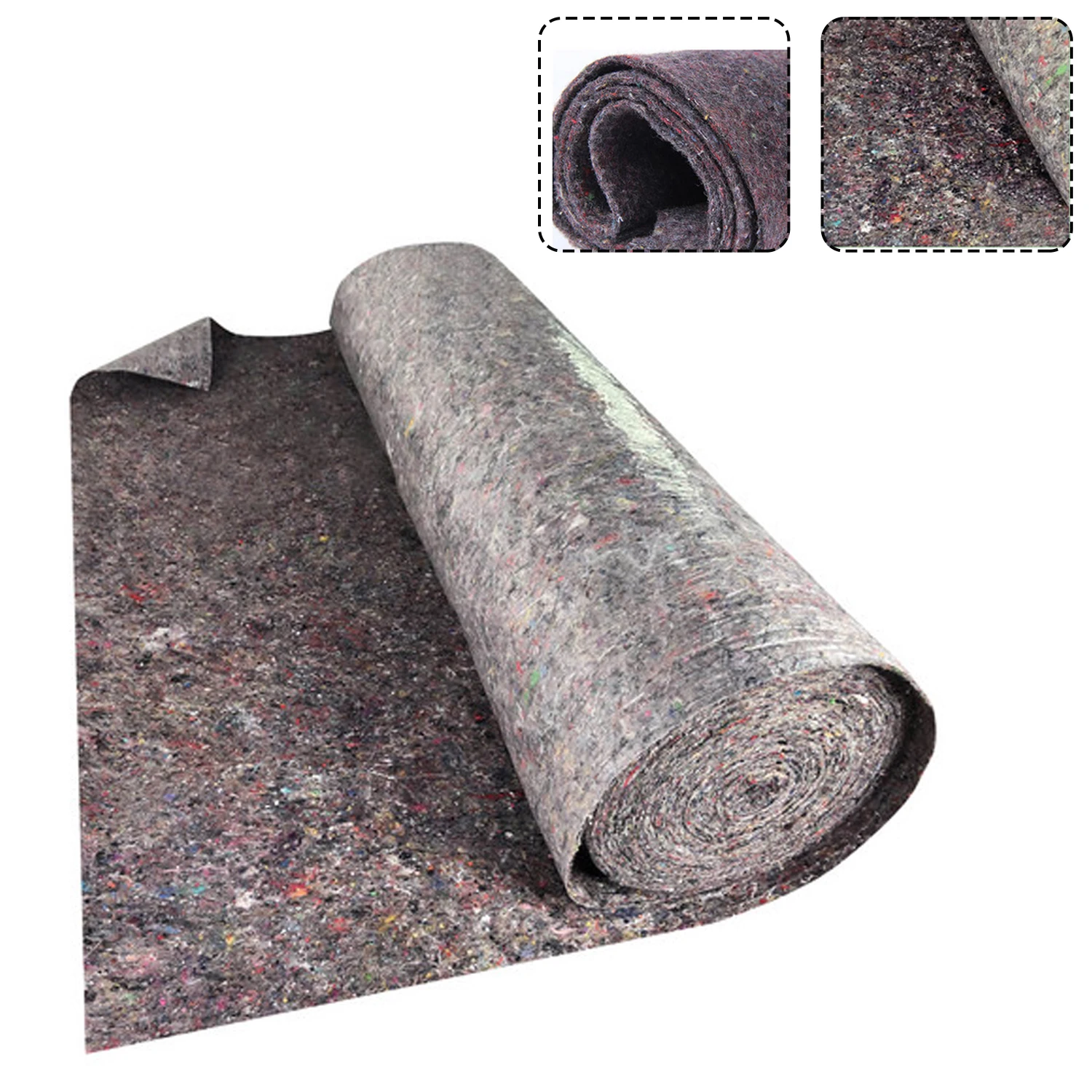 Toile en polaire pour peintre 50 m x 1 m, polaire de protection robuste 180 g/m², polaire de protection 50 m² avec revêtement antidérapant en PE, protection de surface pour peintres et bricoleurs