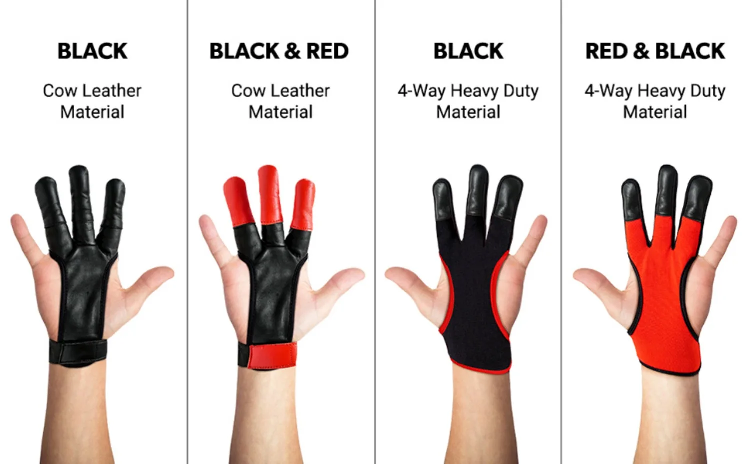1PCS Bogenschießen 3 Finger Handschuh Gym Einstellbare Hand Schutzfolie Nylon Atmungsaktive Outdoor Bogenschießen Schießen Handschuh Sport Zubehör – Detail 12