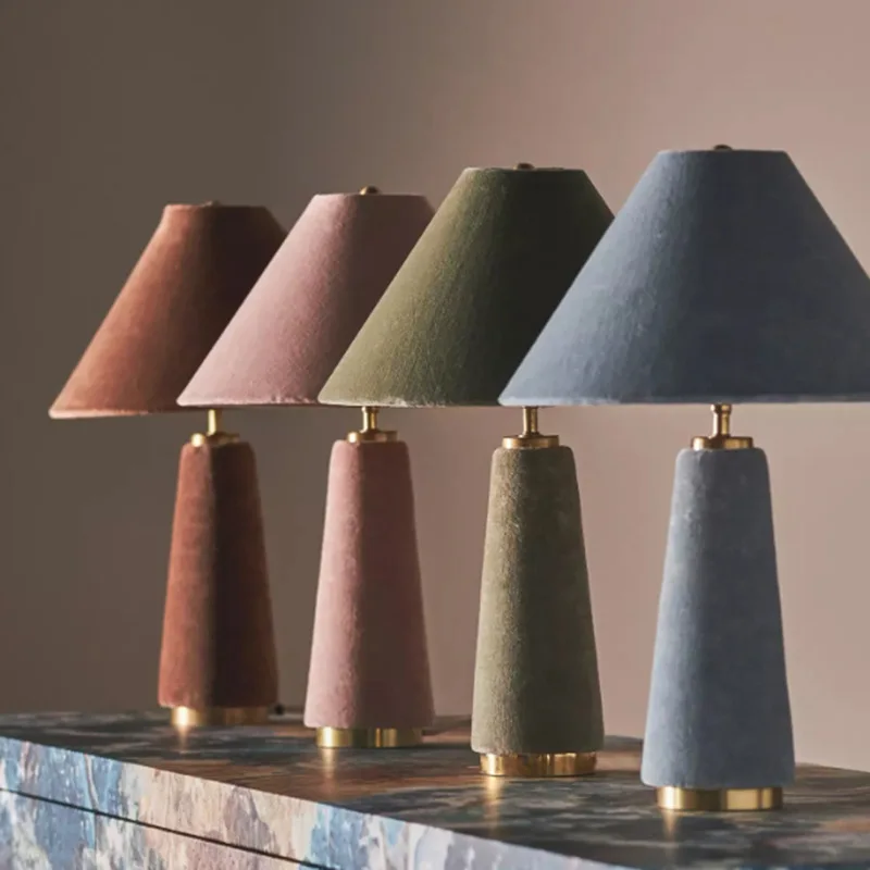 

Atmosphere Cotton Velvet Fabric Floor Lamp Artistic Decorative Modern Illumination Fixtures Sofasides Living Room Study Bedroom