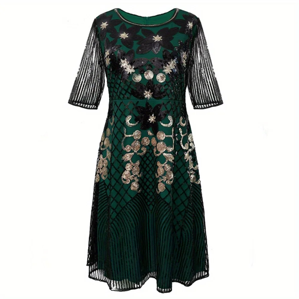 1920 Vintage Halloween Costume Dress European and American New Sequined Dress Performance Costume for Women