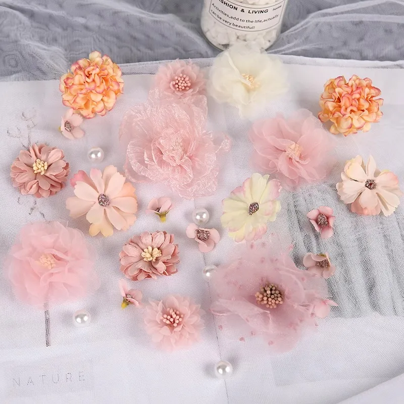 Rose Pearl Mini Artificial Flowers Silk Fake Flowers for Home Room Decor Wedding Decoration Garland DIY Gift Scrapbook Accessory